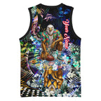 Personalized West Coast Eagles Football Basketball Jersey Tropical Hibiscus Flowers - Pacific Fusion Style