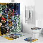 Personalized West Coast Eagles Football Bathroom Set Tropical Hibiscus Flowers - Pacific Fusion Style