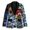 Personalized West Coast Eagles Football Blazer Tropical Hibiscus Flowers - Pacific Fusion Style