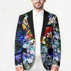 Personalized West Coast Eagles Football Blazer Tropical Hibiscus Flowers - Pacific Fusion Style