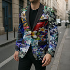 Personalized West Coast Eagles Football Blazer Tropical Hibiscus Flowers - Pacific Fusion Style