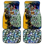 Personalized West Coast Eagles Football Car Mats Tropical Hibiscus Flowers - Pacific Fusion Style