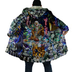 Personalized West Coast Eagles Football Cloak Tropical Hibiscus Flowers - Pacific Fusion Style