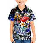 Personalized West Coast Eagles Football Hawaiian Shirt Tropical Hibiscus Flowers - Pacific Fusion Style