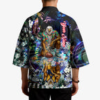 Personalized West Coast Eagles Football Kimono Tropical Hibiscus Flowers - Pacific Fusion Style