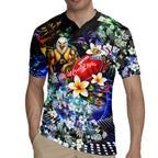 Personalized West Coast Eagles Football Rugby Jersey Tropical Hibiscus Flowers - Pacific Fusion Style