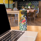 Personalized West Coast Eagles Football Skinny Tumbler Tropical Hibiscus Flowers - Pacific Fusion Style