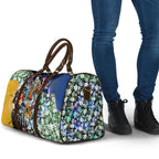Personalized West Coast Eagles Football Travel Bag Tropical Hibiscus Flowers - Pacific Fusion Style
