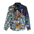 Personalized West Coast Eagles Football Women Casual Shirt Tropical Hibiscus Flowers - Pacific Fusion Style