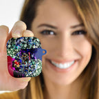 Personalized Western Bulldogs Football AirPods Case Tropical Hibiscus Flowers - Pacific Fusion Style