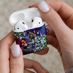 Personalized Western Bulldogs Football AirPods Case Tropical Hibiscus Flowers - Pacific Fusion Style