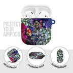 Personalized Western Bulldogs Football AirPods Case Tropical Hibiscus Flowers - Pacific Fusion Style