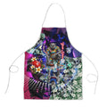 Personalized Western Bulldogs Football Apron Tropical Hibiscus Flowers - Pacific Fusion Style