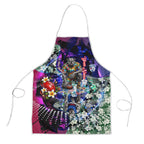 Personalized Western Bulldogs Football Apron Tropical Hibiscus Flowers - Pacific Fusion Style