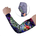 Personalized Western Bulldogs Football Arm Sleeves Tropical Hibiscus Flowers - Pacific Fusion Style