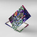 Personalized Western Bulldogs Football Canvas Wall Art Tropical Hibiscus Flowers - Pacific Fusion Style