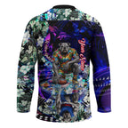 Personalized Western Bulldogs Football Hockey Jersey Tropical Hibiscus Flowers - Pacific Fusion Style