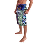Personalized Western Bulldogs Football Lavalava Tropical Hibiscus Flowers - Pacific Fusion Style