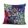 Personalized Western Bulldogs Football Pillow Cover Tropical Hibiscus Flowers - Pacific Fusion Style