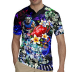Personalized Western Bulldogs Football Rugby Jersey Tropical Hibiscus Flowers - Pacific Fusion Style