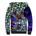 Personalized Western Bulldogs Football Sherpa Hoodie Tropical Hibiscus Flowers - Pacific Fusion Style