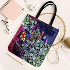 Personalized Western Bulldogs Football Tote Bag Tropical Hibiscus Flowers - Pacific Fusion Style