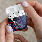 Personalised Western Bulldogs AirPods Case Trippy Psychedelic Abstract Art Mascot Football Fans