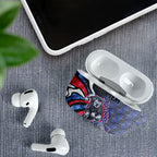 Personalised Western Bulldogs AirPods Case Trippy Psychedelic Abstract Art Mascot Football Fans