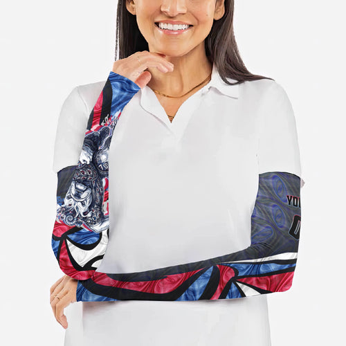 Personalised Western Bulldogs Arm Sleeves Trippy Psychedelic Abstract Art Mascot Football Fans