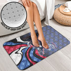 Personalised Western Bulldogs Bathroom Set Trippy Psychedelic Abstract Art Mascot Football Fans