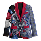Personalised Western Bulldogs Blazer Trippy Psychedelic Abstract Art Mascot Football Fans