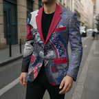 Personalised Western Bulldogs Blazer Trippy Psychedelic Abstract Art Mascot Football Fans
