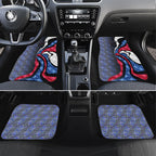 Personalised Western Bulldogs Car Mats Trippy Psychedelic Abstract Art Mascot Football Fans
