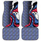 Personalised Western Bulldogs Car Mats Trippy Psychedelic Abstract Art Mascot Football Fans