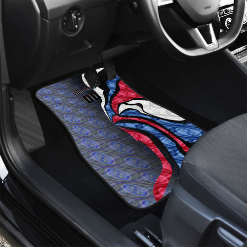 Personalised Western Bulldogs Car Mats Trippy Psychedelic Abstract Art Mascot Football Fans