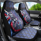 Personalised Western Bulldogs Car Seat Cover Trippy Psychedelic Abstract Art Mascot Football Fans