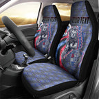 Personalised Western Bulldogs Car Seat Cover Trippy Psychedelic Abstract Art Mascot Football Fans