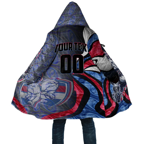 Personalised Western Bulldogs Cloak Trippy Psychedelic Abstract Art Mascot Football Fans