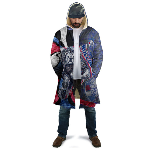 Personalised Western Bulldogs Cloak Trippy Psychedelic Abstract Art Mascot Football Fans