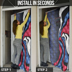 Personalised Western Bulldogs Door Cover Trippy Psychedelic Abstract Art Mascot Football Fans