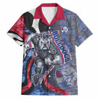 Personalised Western Bulldogs Hawaiian Shirt Trippy Psychedelic Abstract Art Mascot Football Fans