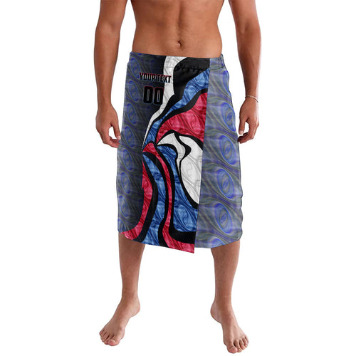 Personalised Western Bulldogs Lavalava Trippy Psychedelic Abstract Art Mascot Football Fans