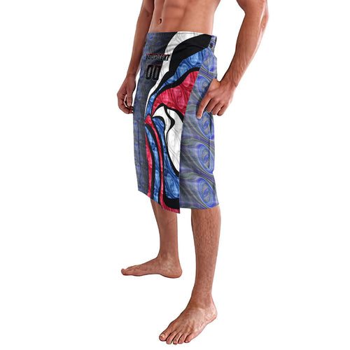 Personalised Western Bulldogs Lavalava Trippy Psychedelic Abstract Art Mascot Football Fans