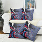 Personalised Western Bulldogs Pillow Cover Trippy Psychedelic Abstract Art Mascot Football Fans