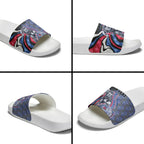 Personalised Western Bulldogs Slide Sandals Trippy Psychedelic Abstract Art Mascot Football Fans