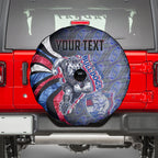 Personalised Western Bulldogs Spare Tire Cover Trippy Psychedelic Abstract Art Mascot Football Fans