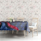 Personalised Western Bulldogs Tablecloth Trippy Psychedelic Abstract Art Mascot Football Fans