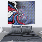 Personalised Western Bulldogs Tapestry Trippy Psychedelic Abstract Art Mascot Football Fans