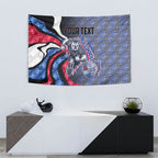 Personalised Western Bulldogs Tapestry Trippy Psychedelic Abstract Art Mascot Football Fans