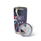 Personalised Western Bulldogs Tumbler Cup Trippy Psychedelic Abstract Art Mascot Football Fans